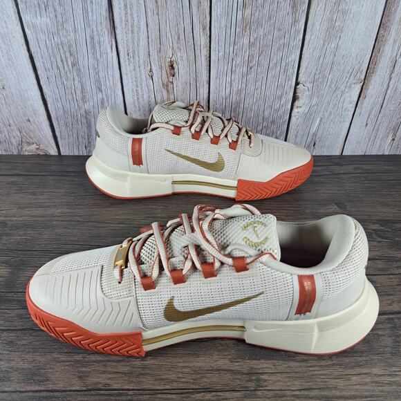 Nike Zoom GP Challenge 1 Premium Hard Court Shoe Women's Sz 8.5 Sanddrift Rust - Picture 5 of 9